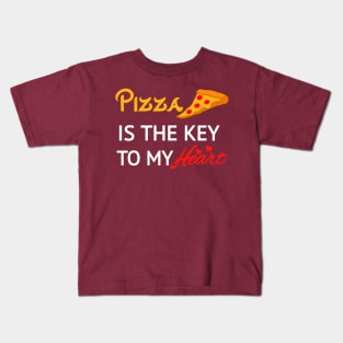 Pizza is the key to my heart Kids T-Shirt